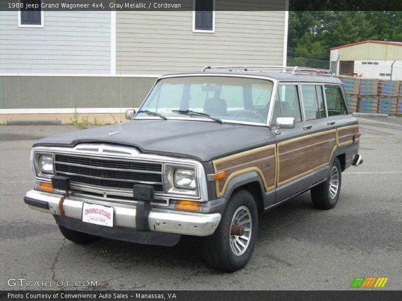 Gray Metallic / Cordovan 1988 Jeep Grand Wagoneer 4x4