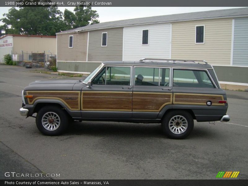 Gray Metallic / Cordovan 1988 Jeep Grand Wagoneer 4x4
