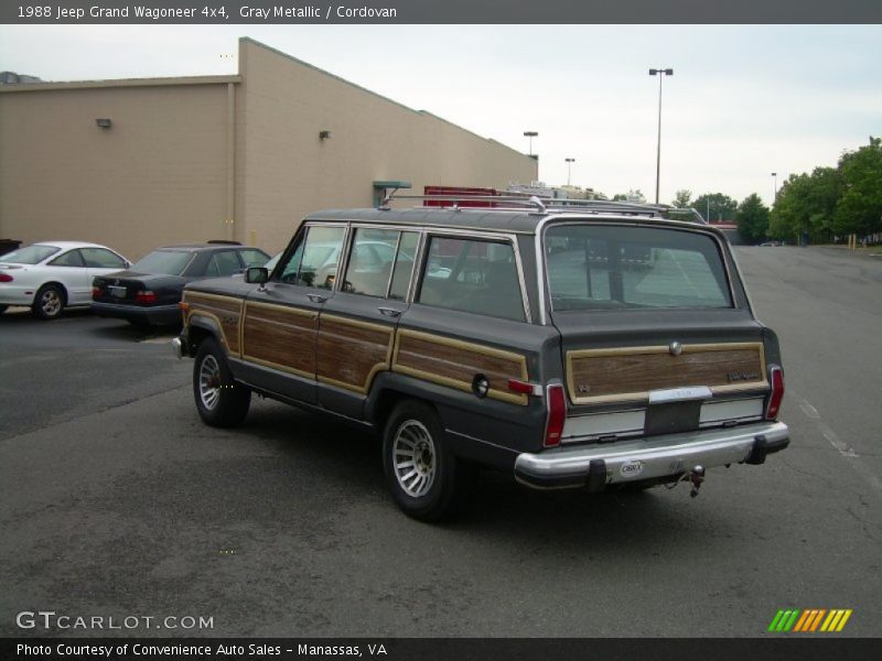 Gray Metallic / Cordovan 1988 Jeep Grand Wagoneer 4x4