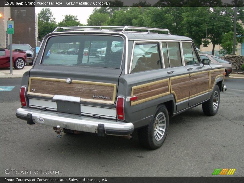 Gray Metallic / Cordovan 1988 Jeep Grand Wagoneer 4x4