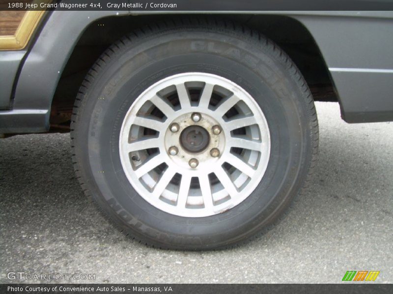 Gray Metallic / Cordovan 1988 Jeep Grand Wagoneer 4x4