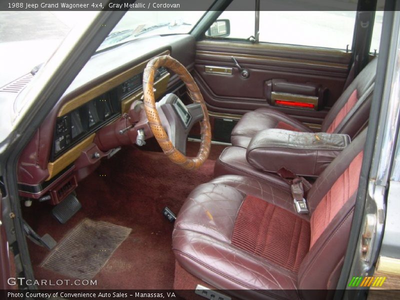  1988 Grand Wagoneer 4x4 Cordovan Interior