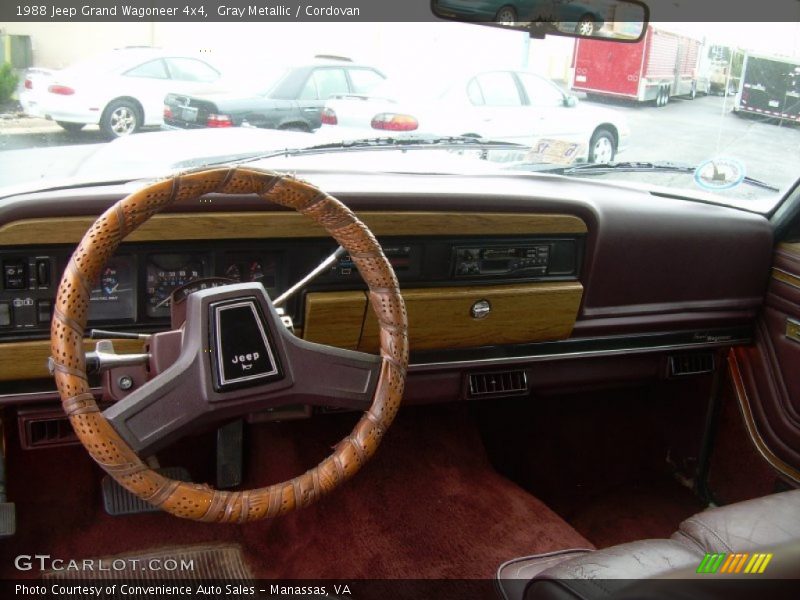 Gray Metallic / Cordovan 1988 Jeep Grand Wagoneer 4x4