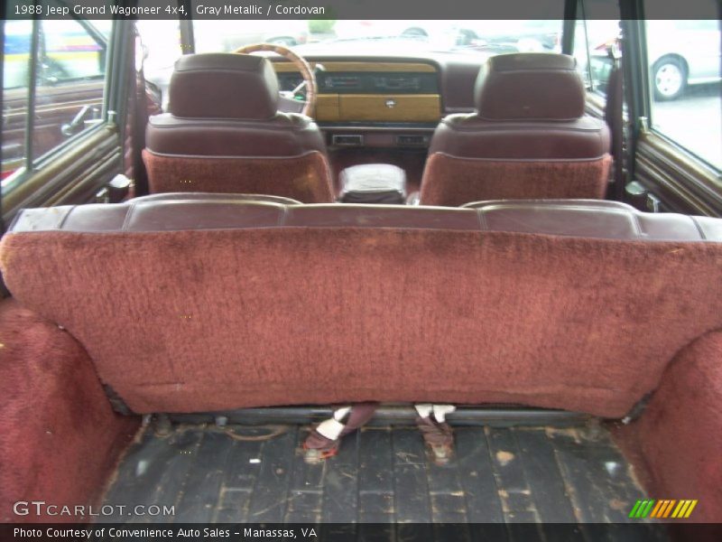 Gray Metallic / Cordovan 1988 Jeep Grand Wagoneer 4x4