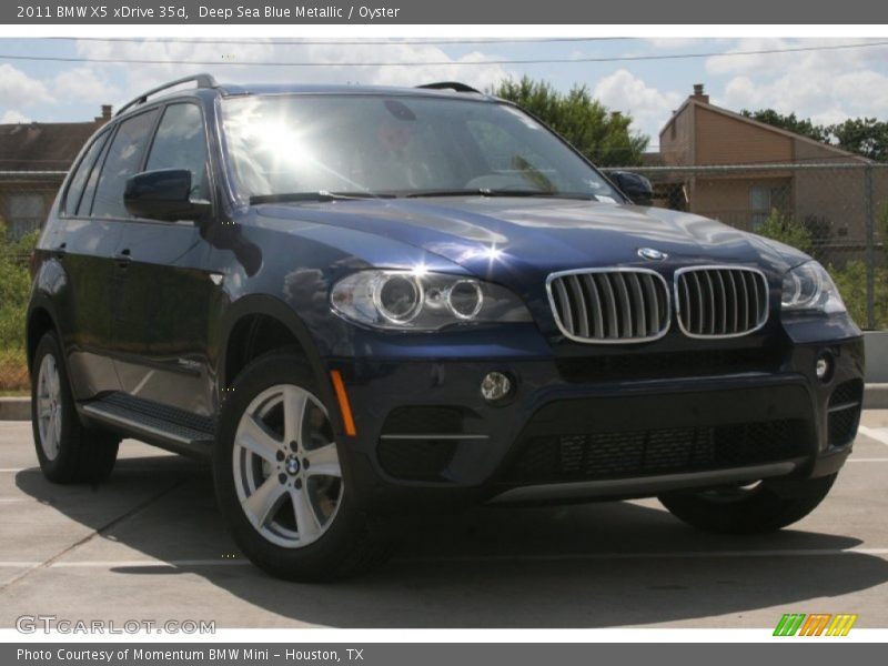 Deep Sea Blue Metallic / Oyster 2011 BMW X5 xDrive 35d