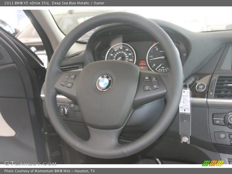 Deep Sea Blue Metallic / Oyster 2011 BMW X5 xDrive 35d