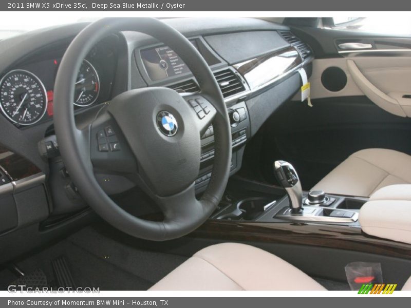 Deep Sea Blue Metallic / Oyster 2011 BMW X5 xDrive 35d