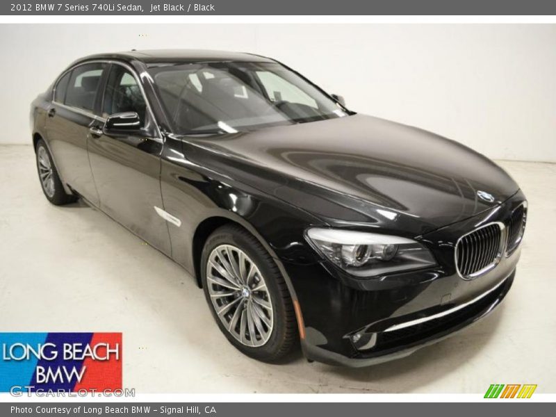 Jet Black / Black 2012 BMW 7 Series 740Li Sedan