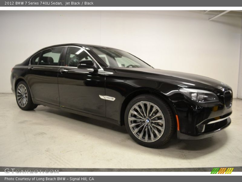 Jet Black / Black 2012 BMW 7 Series 740Li Sedan