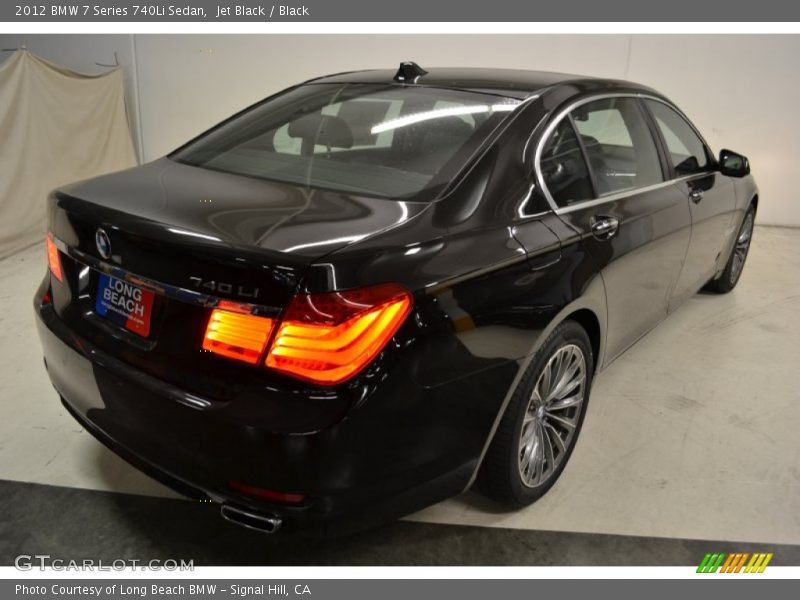 Jet Black / Black 2012 BMW 7 Series 740Li Sedan