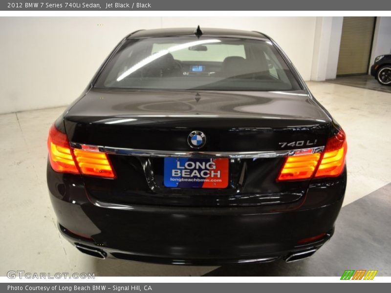 Jet Black / Black 2012 BMW 7 Series 740Li Sedan