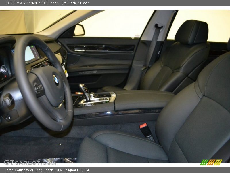 Jet Black / Black 2012 BMW 7 Series 740Li Sedan