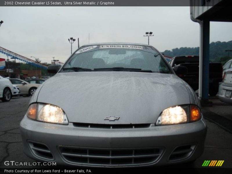 Ultra Silver Metallic / Graphite 2002 Chevrolet Cavalier LS Sedan