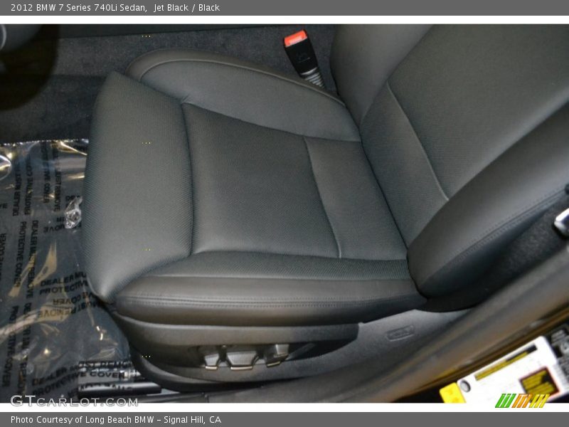 Jet Black / Black 2012 BMW 7 Series 740Li Sedan