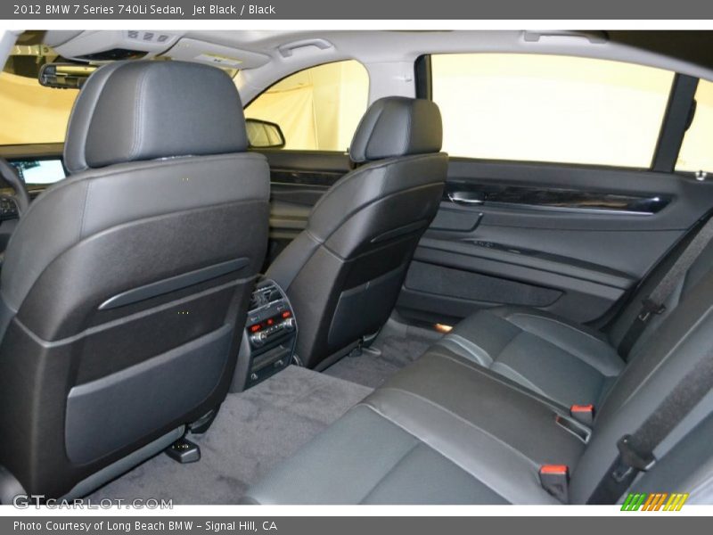 Jet Black / Black 2012 BMW 7 Series 740Li Sedan