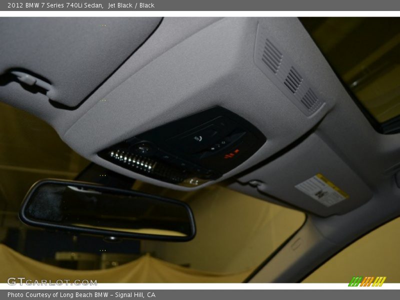 Jet Black / Black 2012 BMW 7 Series 740Li Sedan