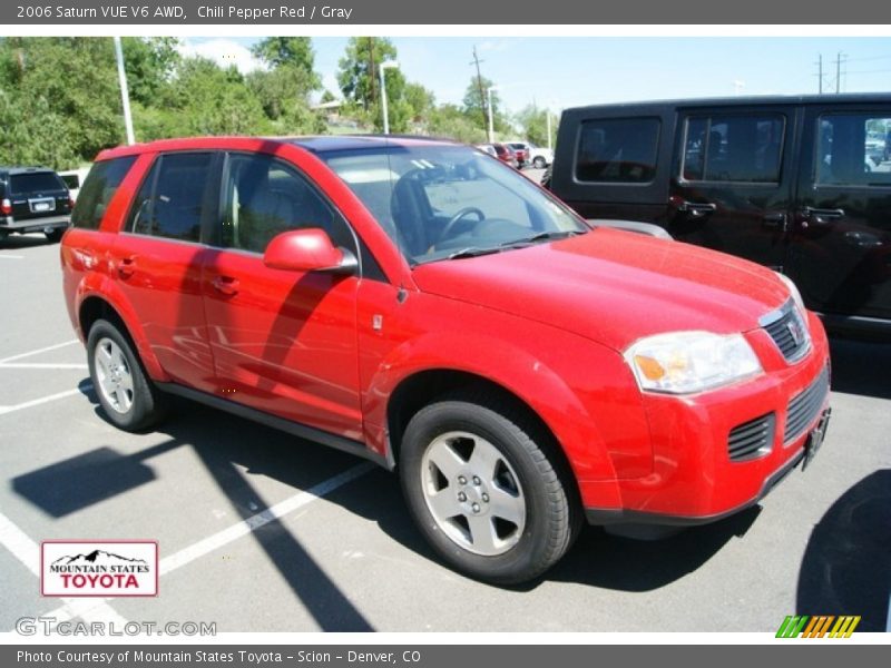 Chili Pepper Red / Gray 2006 Saturn VUE V6 AWD