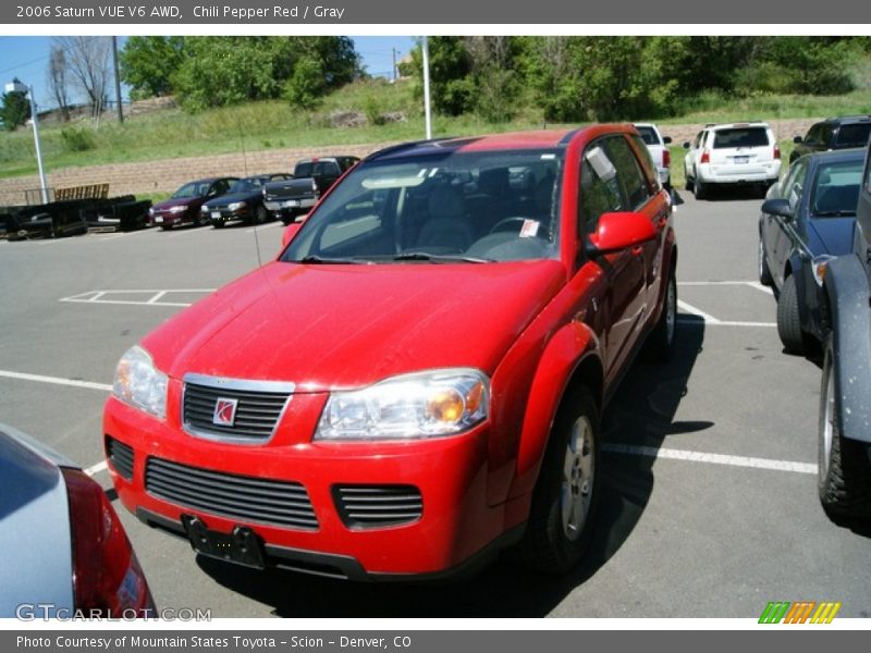 Chili Pepper Red / Gray 2006 Saturn VUE V6 AWD