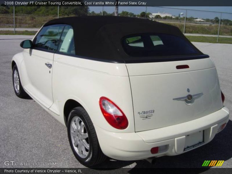 Cool Vanilla White / Pastel Slate Gray 2008 Chrysler PT Cruiser Touring Convertible