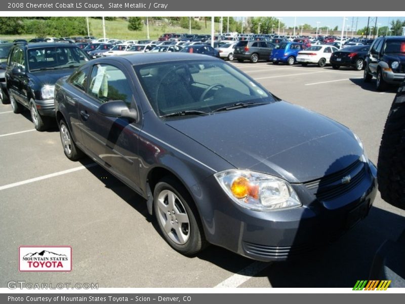 Slate Metallic / Gray 2008 Chevrolet Cobalt LS Coupe