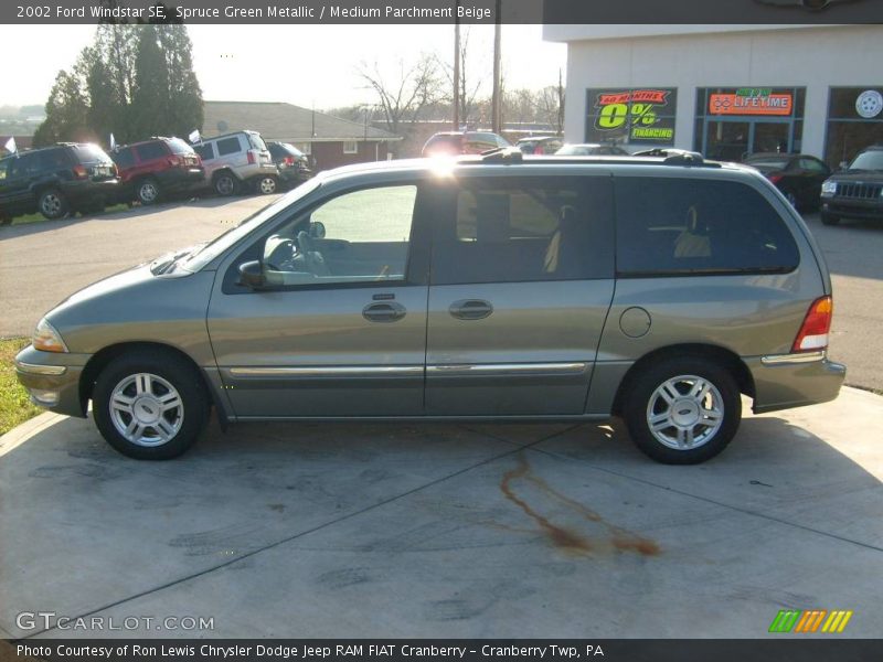 Spruce Green Metallic / Medium Parchment Beige 2002 Ford Windstar SE