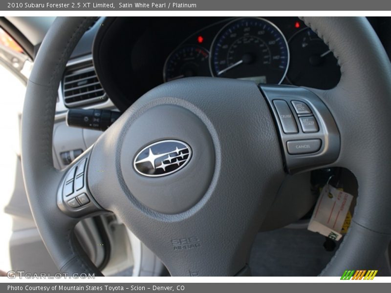 Satin White Pearl / Platinum 2010 Subaru Forester 2.5 XT Limited