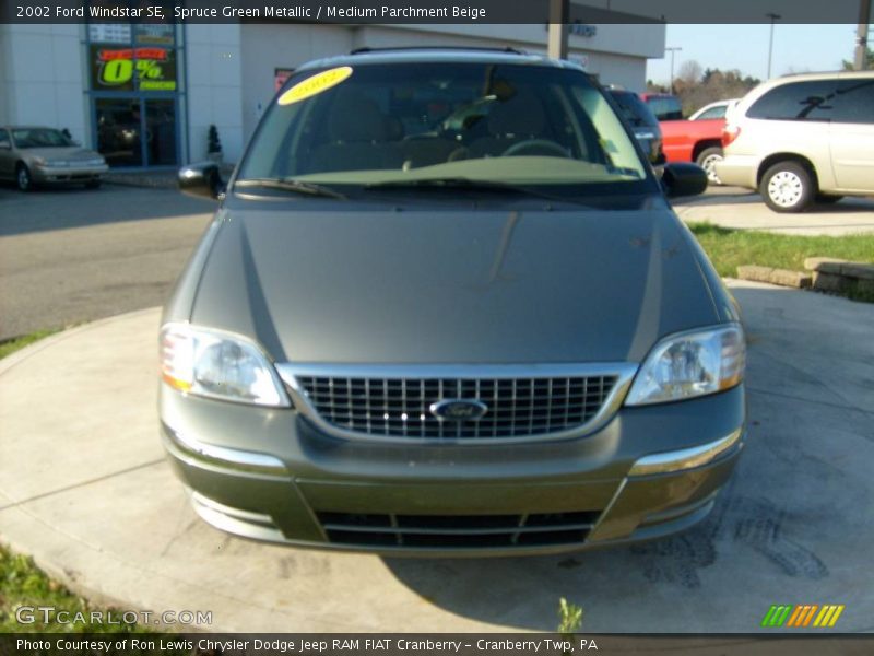 Spruce Green Metallic / Medium Parchment Beige 2002 Ford Windstar SE