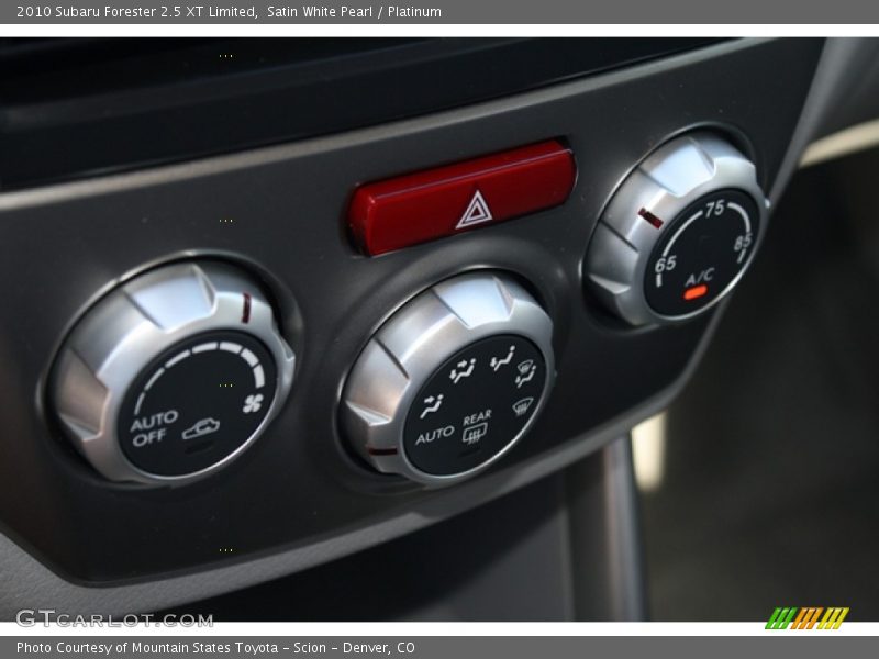 Controls of 2010 Forester 2.5 XT Limited