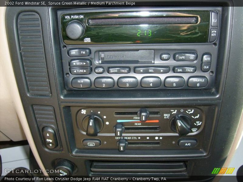 Controls of 2002 Windstar SE