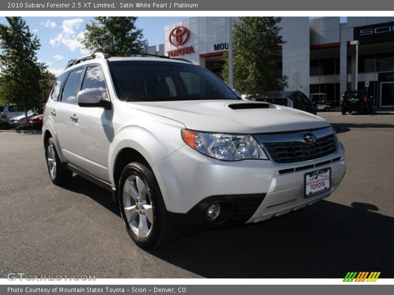 Satin White Pearl / Platinum 2010 Subaru Forester 2.5 XT Limited