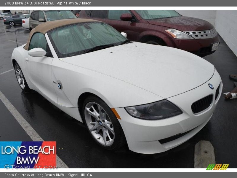 Alpine White / Black 2008 BMW Z4 3.0i Roadster