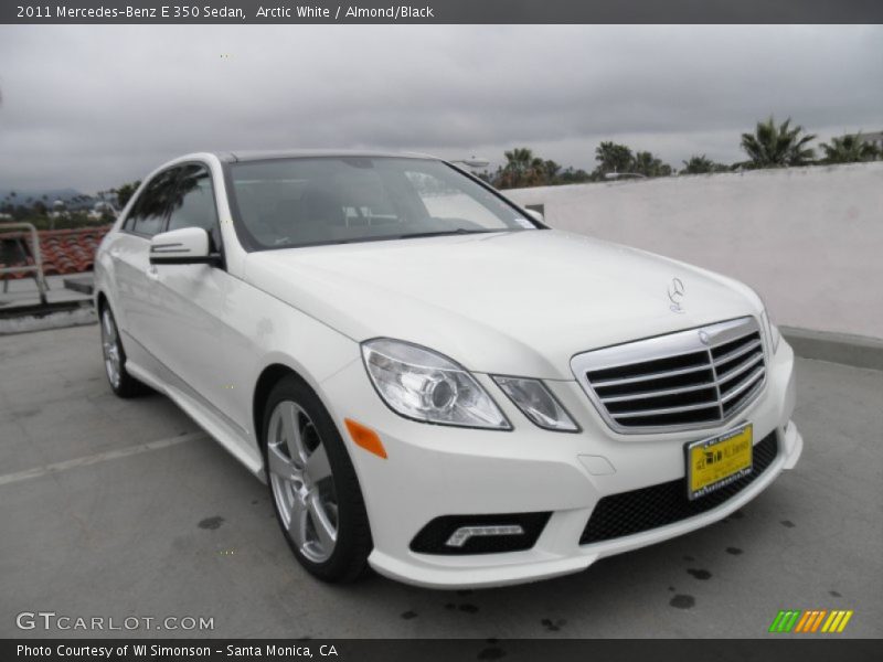 Arctic White / Almond/Black 2011 Mercedes-Benz E 350 Sedan
