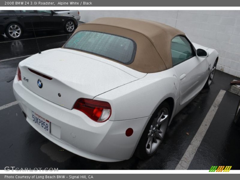 Alpine White / Black 2008 BMW Z4 3.0i Roadster