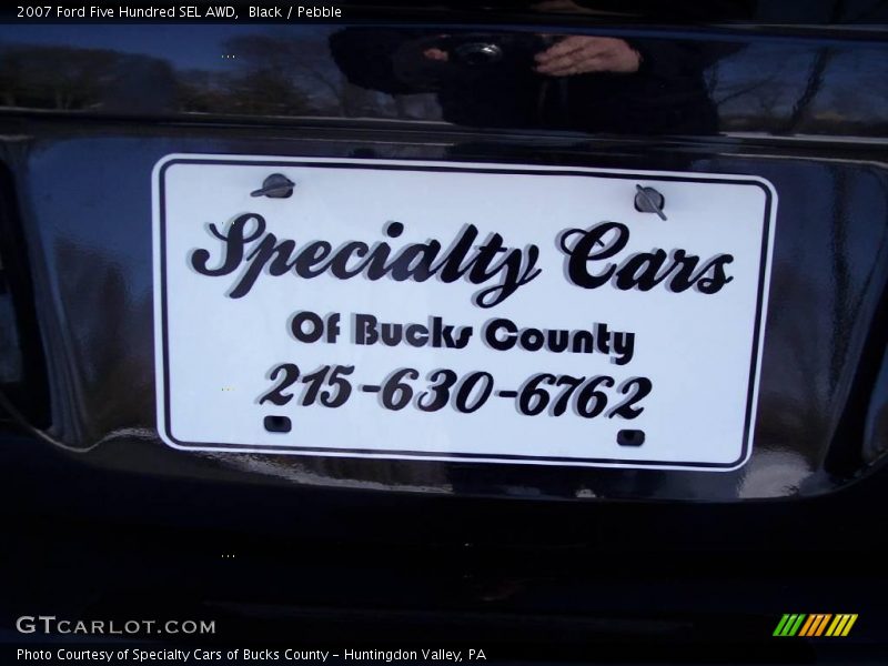 Black / Pebble 2007 Ford Five Hundred SEL AWD