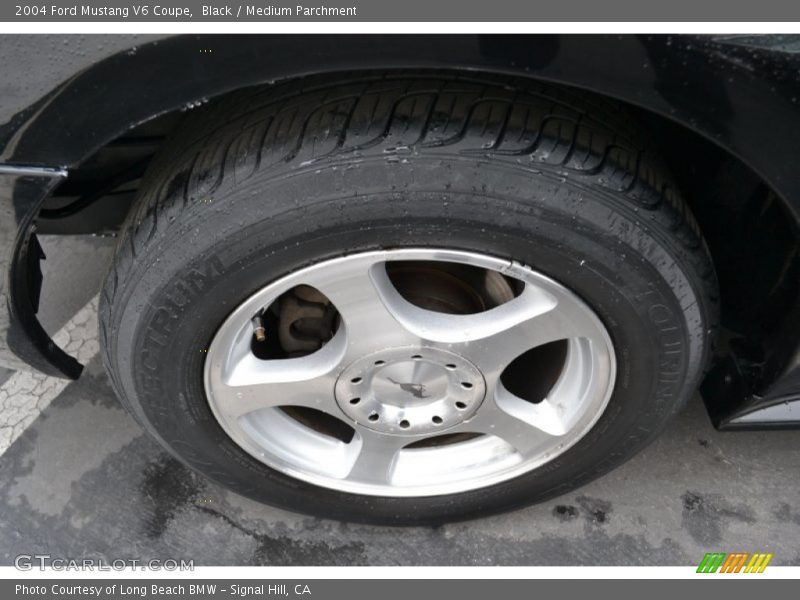 Black / Medium Parchment 2004 Ford Mustang V6 Coupe