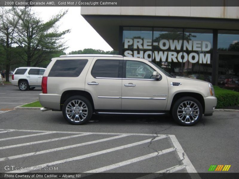Gold Mist / Cocoa/Light Cashmere 2008 Cadillac Escalade AWD