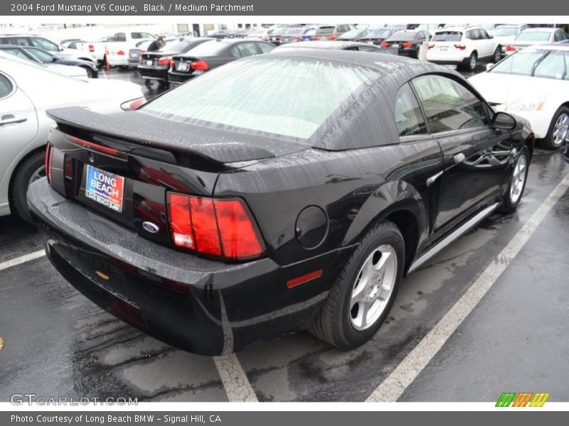 Black / Medium Parchment 2004 Ford Mustang V6 Coupe