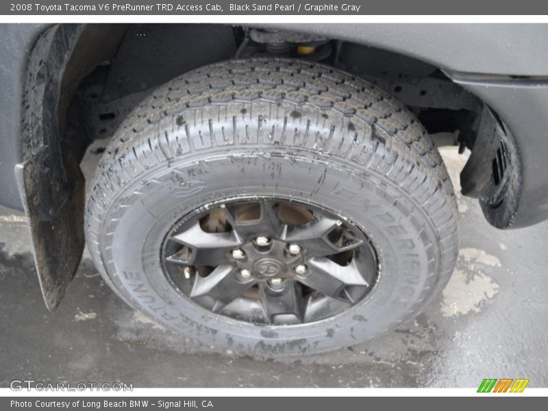 Black Sand Pearl / Graphite Gray 2008 Toyota Tacoma V6 PreRunner TRD Access Cab