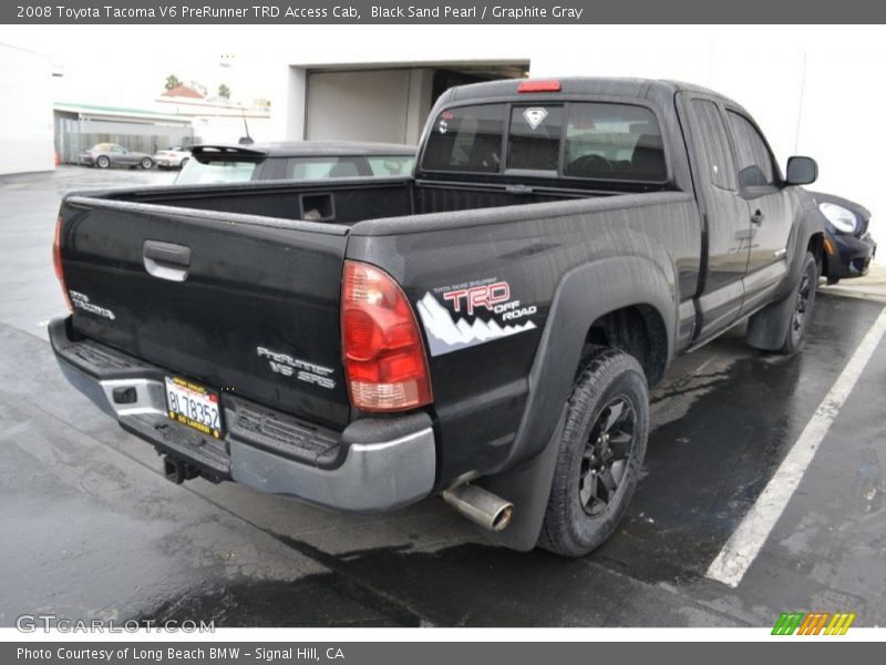 Black Sand Pearl / Graphite Gray 2008 Toyota Tacoma V6 PreRunner TRD Access Cab