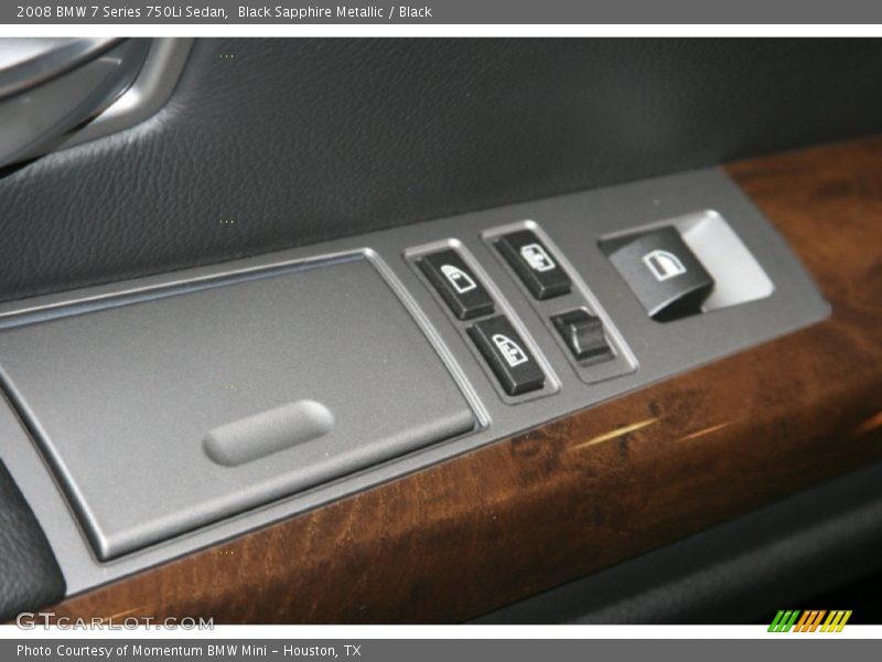 Black Sapphire Metallic / Black 2008 BMW 7 Series 750Li Sedan