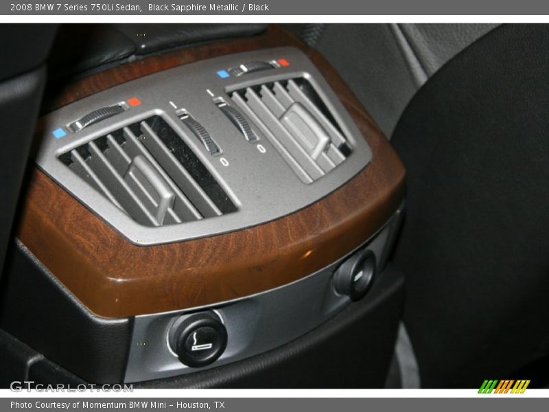 Black Sapphire Metallic / Black 2008 BMW 7 Series 750Li Sedan