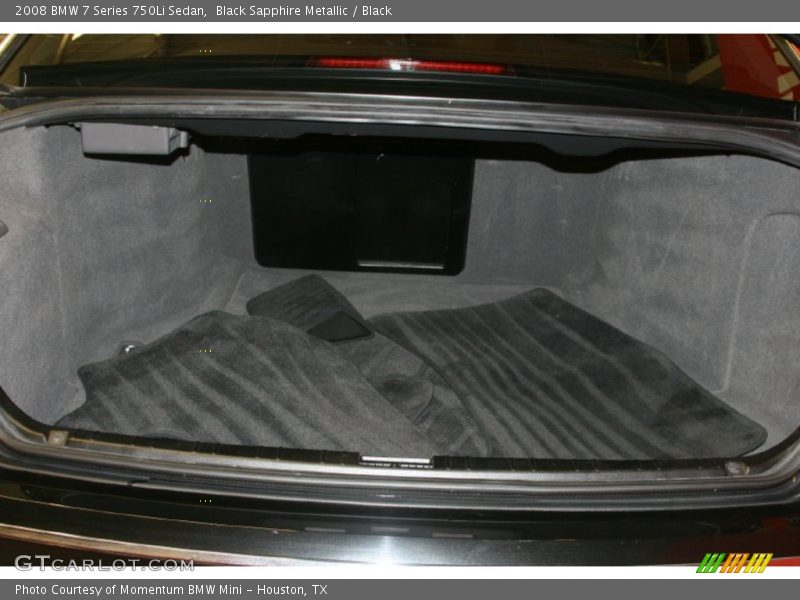 Black Sapphire Metallic / Black 2008 BMW 7 Series 750Li Sedan