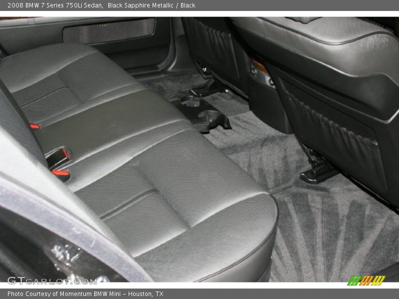 Black Sapphire Metallic / Black 2008 BMW 7 Series 750Li Sedan