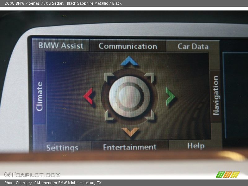 Black Sapphire Metallic / Black 2008 BMW 7 Series 750Li Sedan