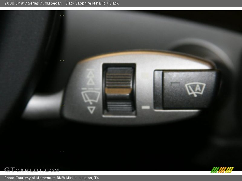 Black Sapphire Metallic / Black 2008 BMW 7 Series 750Li Sedan