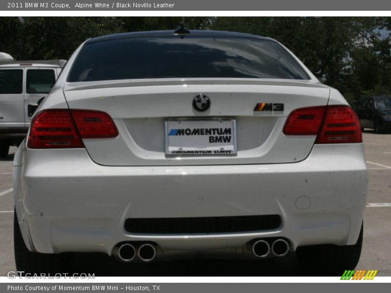 Alpine White / Black Novillo Leather 2011 BMW M3 Coupe