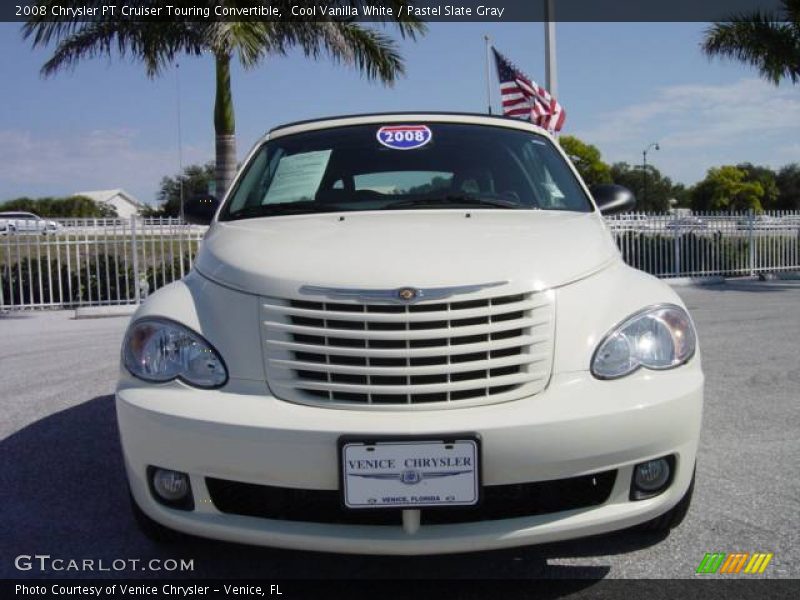 Cool Vanilla White / Pastel Slate Gray 2008 Chrysler PT Cruiser Touring Convertible