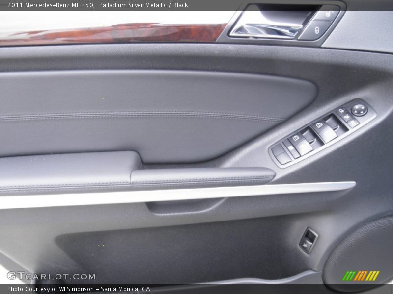 Palladium Silver Metallic / Black 2011 Mercedes-Benz ML 350