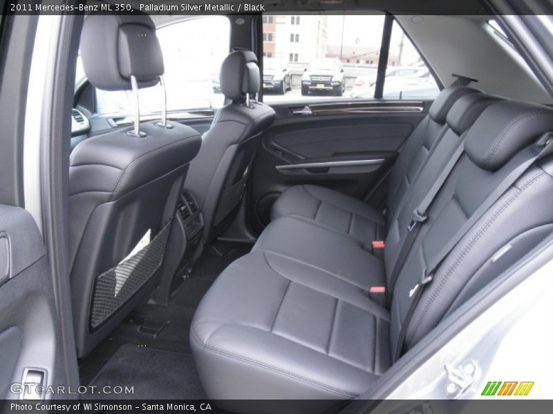 Palladium Silver Metallic / Black 2011 Mercedes-Benz ML 350