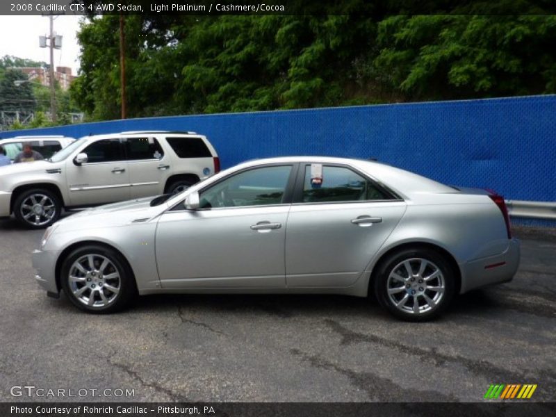 Light Platinum / Cashmere/Cocoa 2008 Cadillac CTS 4 AWD Sedan